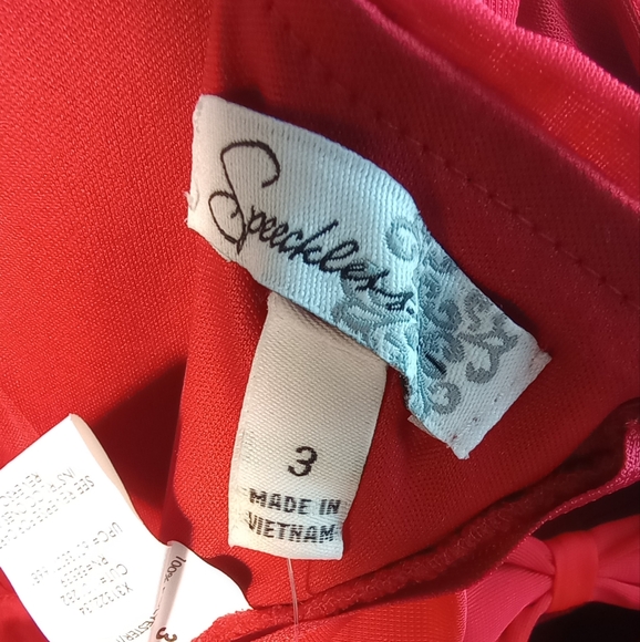 REDUCED! SPEECHLESS Red Strapless Sweetheart Micro Mini NWT Sz 3 - Picture 11 of 15